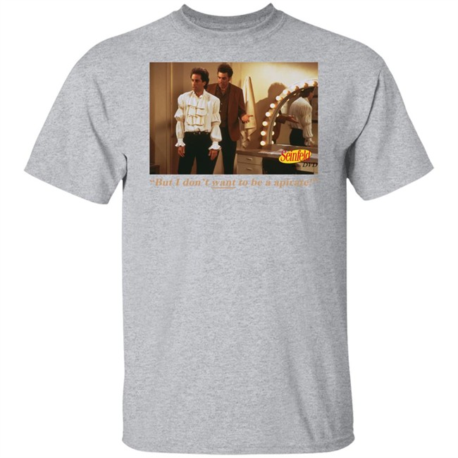Vintage 1994 Seinfeld The Puffy Audio DVD But I Don't want to be a apirate White T Shirt Vintage 1994 Seinfeld The Puffy Audio DVD But I Don't want to be a apirate White T Shirt