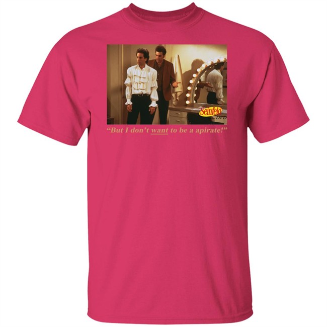 Vintage 1994 Seinfeld The Puffy Audio DVD But I Don't want to be a apirate White T Shirt Vintage 1994 Seinfeld The Puffy Audio DVD But I Don't want to be a apirate White T Shirt