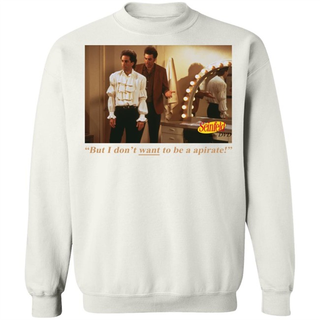 Vintage 1994 Seinfeld The Puffy Audio DVD But I Don't want to be a apirate White T Shirt Vintage 1994 Seinfeld The Puffy Audio DVD But I Don't want to be a apirate White T Shirt