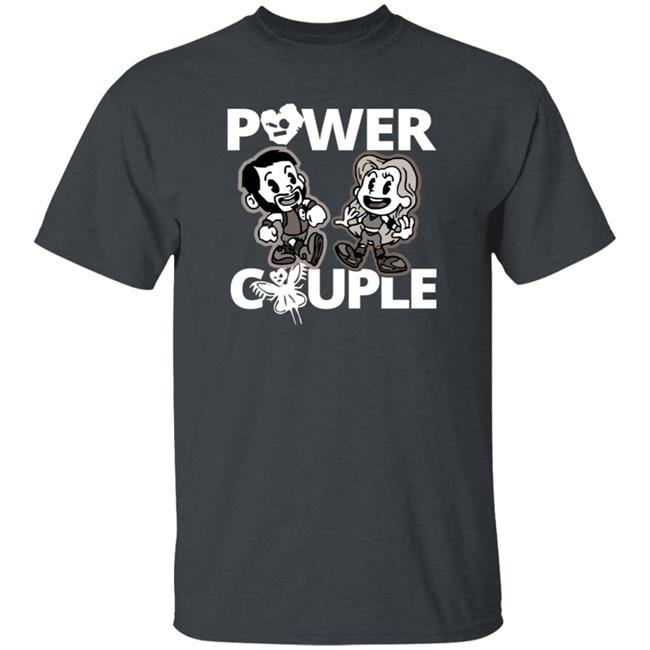 LeRae Power Couple Cartoon T Shirt LeRae Power Couple Cartoon T Shirt