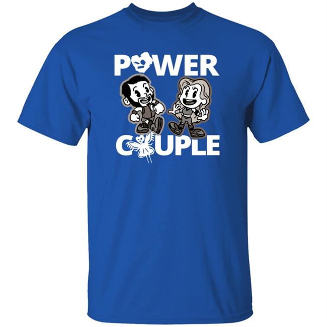 LeRae Power Couple Cartoon T Shirt LeRae Power Couple Cartoon T Shirt