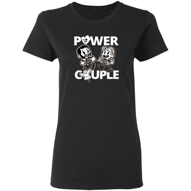 LeRae Power Couple Cartoon T Shirt LeRae Power Couple Cartoon T Shirt