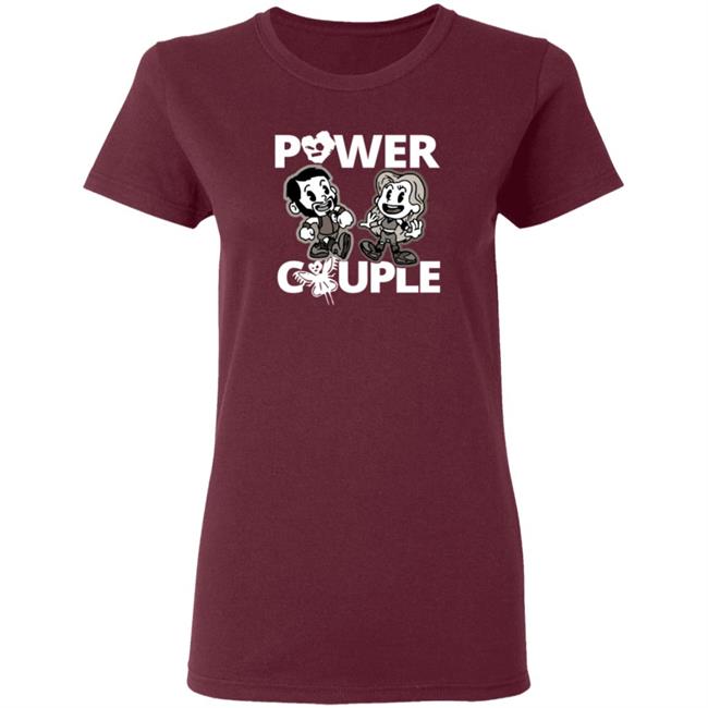 LeRae Power Couple Cartoon T Shirt LeRae Power Couple Cartoon T Shirt