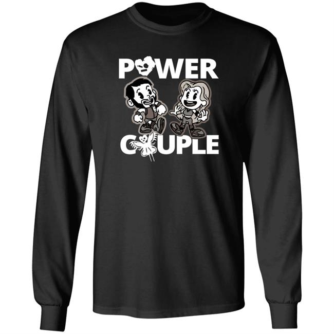 LeRae Power Couple Cartoon T Shirt LeRae Power Couple Cartoon T Shirt