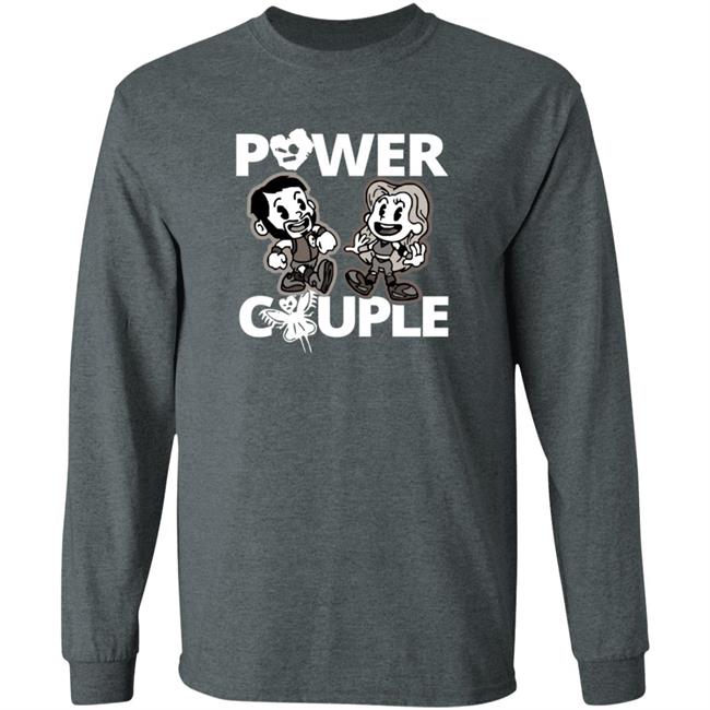 LeRae Power Couple Cartoon T Shirt LeRae Power Couple Cartoon T Shirt