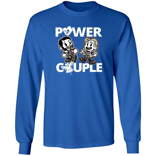 LeRae Power Couple Cartoon T Shirt LeRae Power Couple Cartoon T Shirt