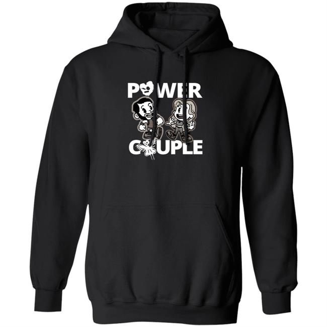 LeRae Power Couple Cartoon T Shirt LeRae Power Couple Cartoon T Shirt