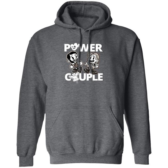LeRae Power Couple Cartoon T Shirt LeRae Power Couple Cartoon T Shirt