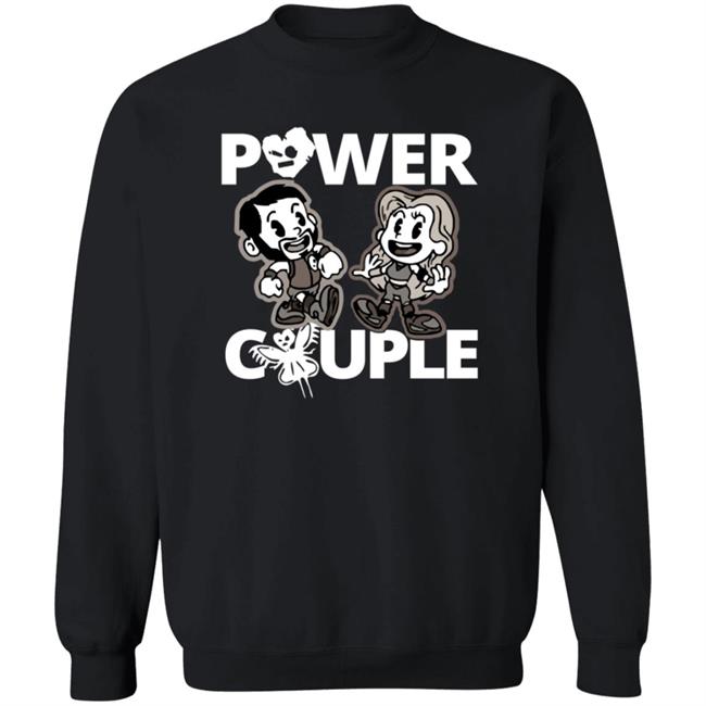 LeRae Power Couple Cartoon T Shirt LeRae Power Couple Cartoon T Shirt