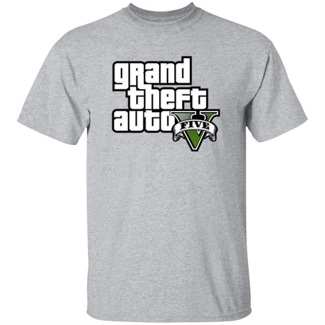 Grand Theft Auto V Logo T Shirt Grand Theft Auto V Logo T Shirt