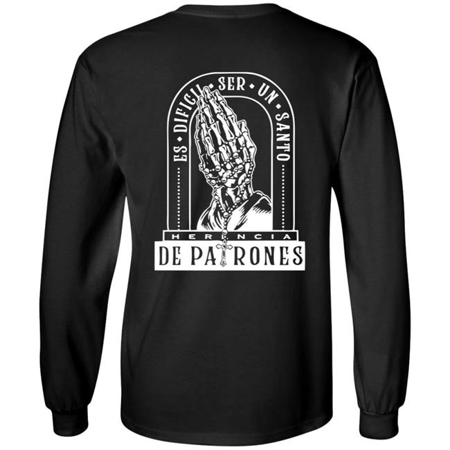 Herencia De Patrones Official Merch Es Dificil Ser Un Santo Hoodie Herencia De Patrones Official Merch Es Dificil Ser Un Santo Hoodie