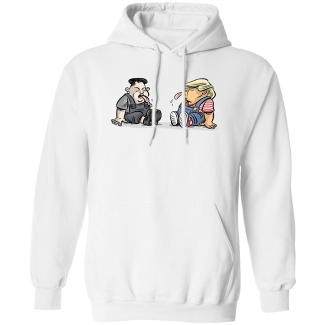 Trump Kim Jong Un Funny Cute White Tee Shirts Trump Kim Jong Un Funny Cute White Tee Shirts