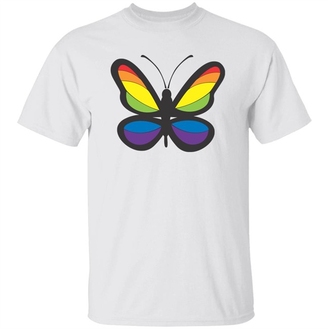 Rainbowdepot Butterfly #2 Shirt Butterfly #2 Rainbowdepot White Shirts