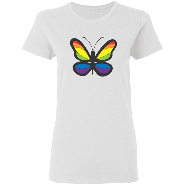 Rainbowdepot Butterfly #2 Shirt Butterfly #2 Rainbowdepot White Shirts Rainbowdepot Butterfly #2 Shirt Butterfly #2 Rainbowdepot White Shirts