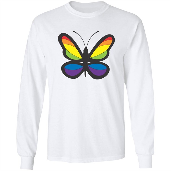 Rainbowdepot Butterfly #2 Shirt Butterfly #2 Rainbowdepot White Shirts Rainbowdepot Butterfly #2 Shirt Butterfly #2 Rainbowdepot White Shirts