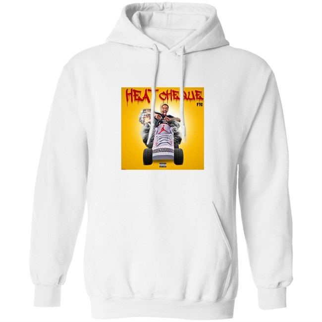 Fligh Treacts Heat Cheque Hoodie Heat Cheque Fligh Treacts White Hooded Sweatshirt