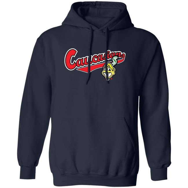 Caucasians T Shirt Cleveland Caucasians Mascot Navy T Shirt Caucasians T Shirt Cleveland Caucasians Mascot Navy T Shirt