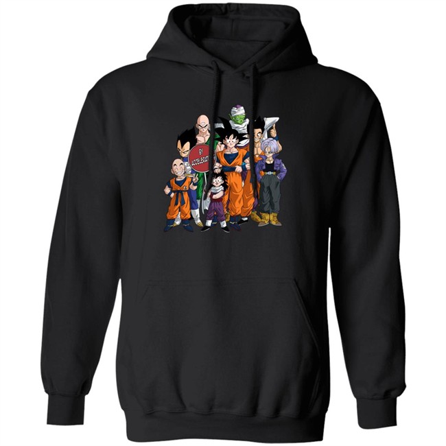 Dragon Ball Z By Accelerator16 Hoodie Characters Photo Dragon Ball Black Hooded Sweatshirt