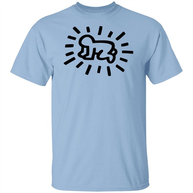 Keith Haring Radiant Baby Tee Pink Shirt Keith Haring Radiant Baby Tee Pink Shirt