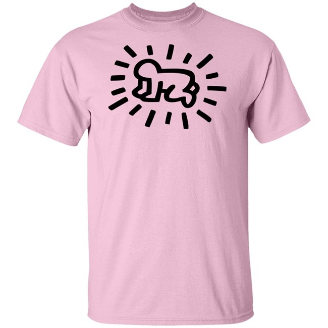 Keith Haring Radiant Baby Tee Pink Shirt