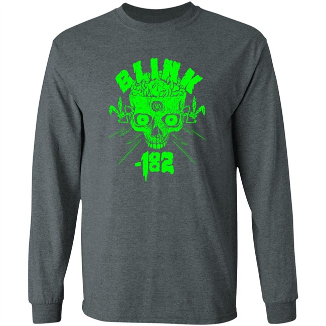 Blink 182 Merch Halloween Green Skull 2020 Black Tee Blink 182 Merch Halloween Green Skull 2020 Black Tee