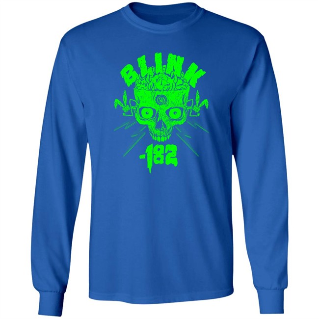 Blink 182 Merch Halloween Green Skull 2020 Black Tee Blink 182 Merch Halloween Green Skull 2020 Black Tee