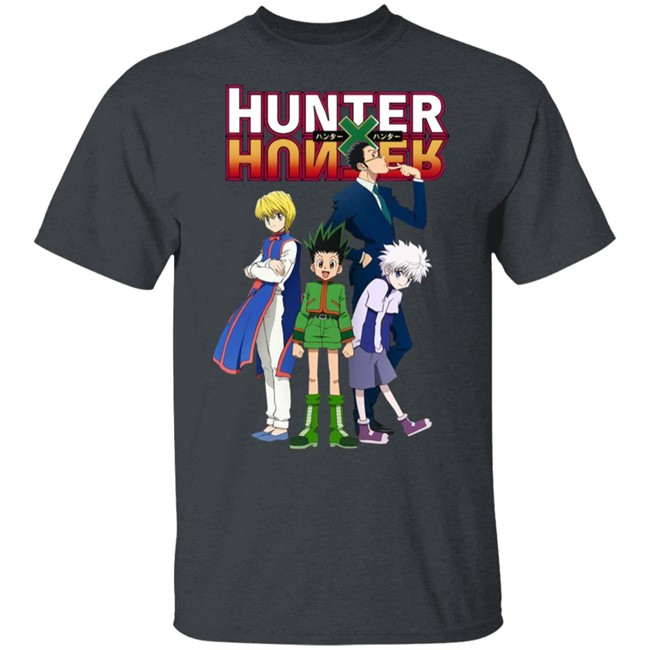 Hunter X Hunter Cartoon Anime 2011 Gray Shirt Hunter X Hunter Cartoon Anime 2011 Gray Shirt