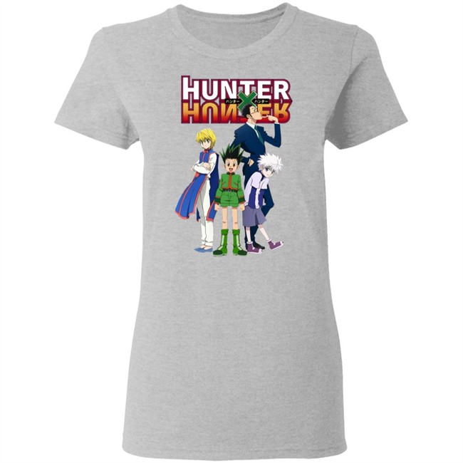 Hunter X Hunter Cartoon Anime 2011 Gray Shirt Hunter X Hunter Cartoon Anime 2011 Gray Shirt