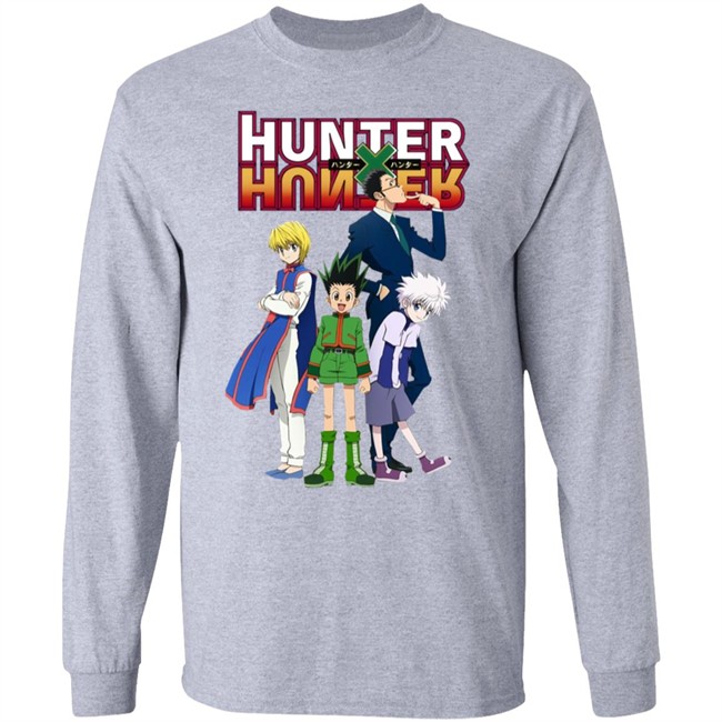 Hunter X Hunter Cartoon Anime 2011 Gray Shirt Hunter X Hunter Cartoon Anime 2011 Gray Shirt