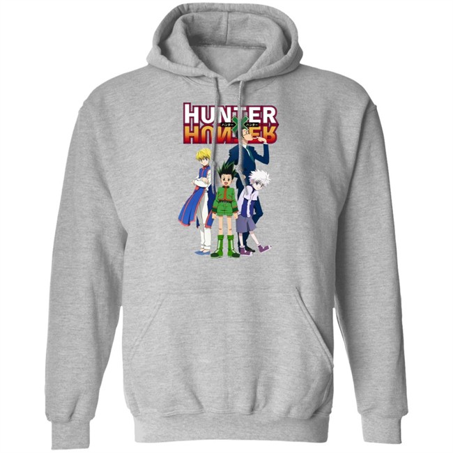 Hunter X Hunter Cartoon Anime 2011 Gray Shirt Hunter X Hunter Cartoon Anime 2011 Gray Shirt