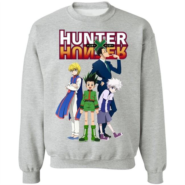 Hunter X Hunter Cartoon Anime 2011 Gray Shirt Hunter X Hunter Cartoon Anime 2011 Gray Shirt