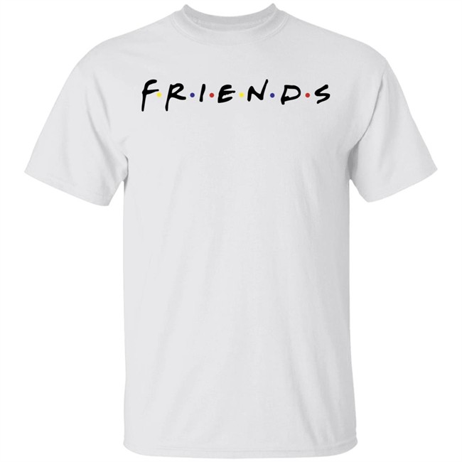 Popfunk Friends TV Show Logo White T Shirt