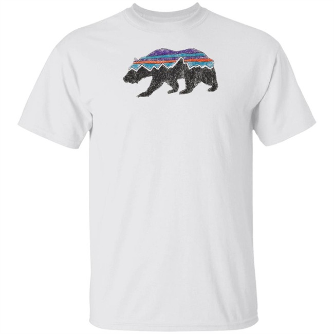 Fitz Roy Bear Organic T-Shirt Patagonia Fitz Roy Bear Organic White Shirts