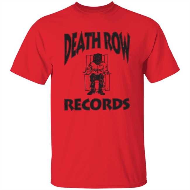 Death Row Records Logo T Shirt Logo Death Row Records Red Shirts