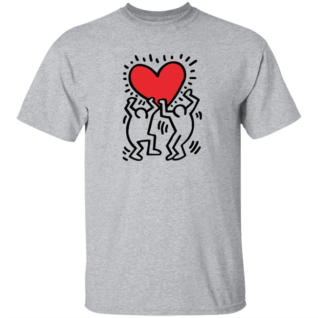 Keith Haring Pop Shop Holding Heart Shirt Holding Heart Keith Haring Pop Shop White T Shirt Keith Haring Pop Shop Holding Heart Shirt Holding Heart Keith Haring Pop Shop White T Shirt