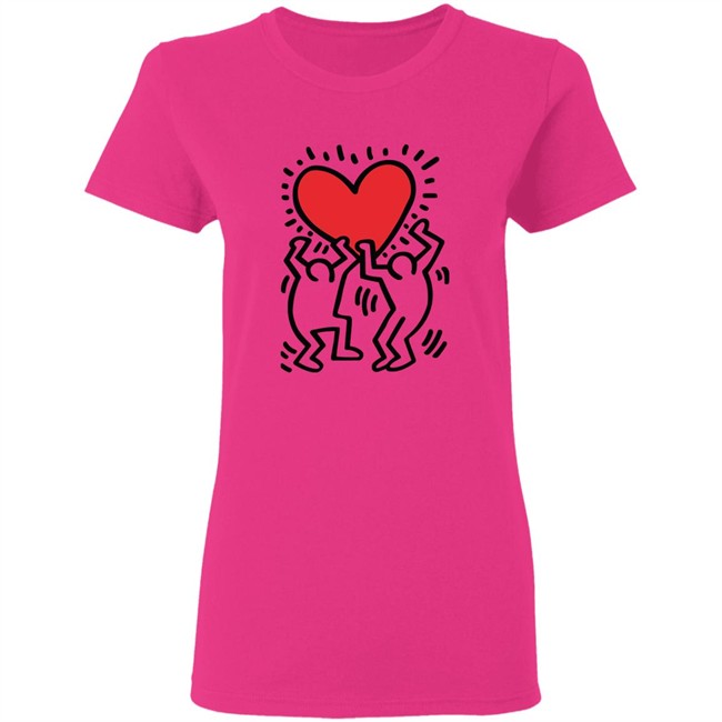 Keith Haring Pop Shop Holding Heart Shirt Holding Heart Keith Haring Pop Shop White T Shirt Keith Haring Pop Shop Holding Heart Shirt Holding Heart Keith Haring Pop Shop White T Shirt