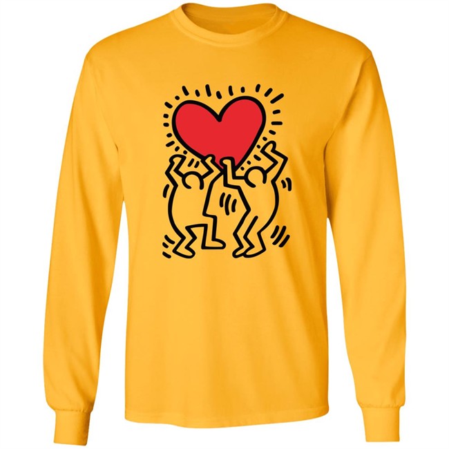 Keith Haring Pop Shop Holding Heart Shirt Holding Heart Keith Haring Pop Shop White T Shirt Keith Haring Pop Shop Holding Heart Shirt Holding Heart Keith Haring Pop Shop White T Shirt