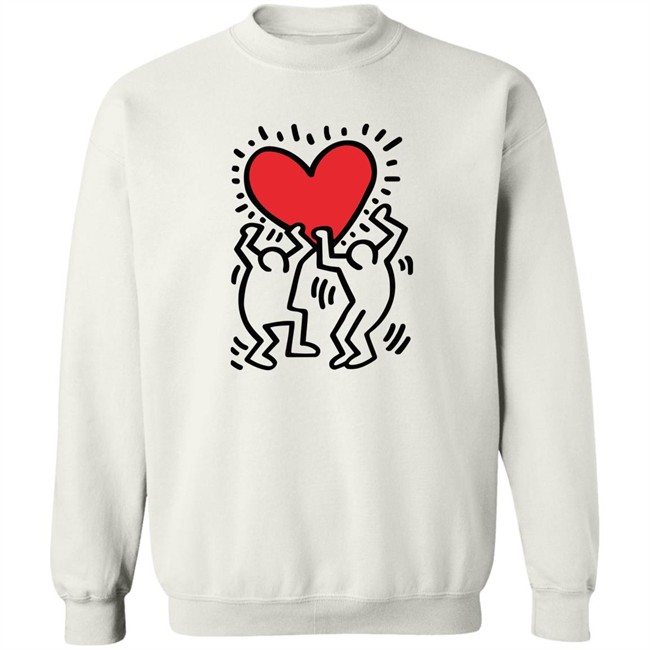 Keith Haring Pop Shop Holding Heart Shirt Holding Heart Keith Haring Pop Shop White T Shirt Keith Haring Pop Shop Holding Heart Shirt Holding Heart Keith Haring Pop Shop White T Shirt