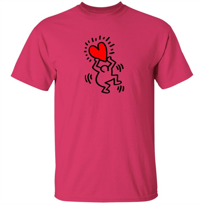 Keith Haring Pop Shop Figure Holding A Heart T Shirt Figure Holding A Heart Keith Haring Pop Shop White Shirt Keith Haring Pop Shop Figure Holding A Heart T Shirt Figure Holding A Heart Keith Haring Pop Shop White Shirt