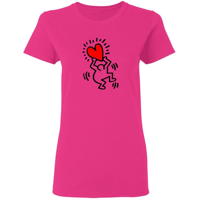 Keith Haring Pop Shop Figure Holding A Heart T Shirt Figure Holding A Heart Keith Haring Pop Shop White Shirt Keith Haring Pop Shop Figure Holding A Heart T Shirt Figure Holding A Heart Keith Haring Pop Shop White Shirt