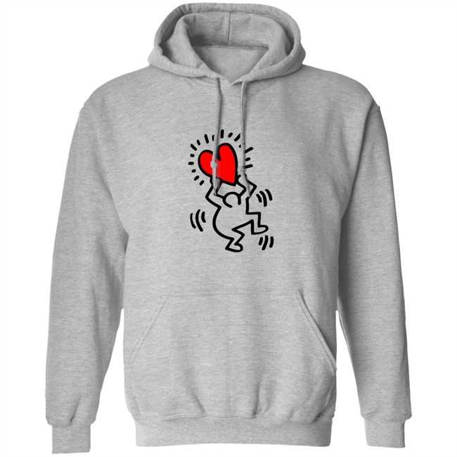 Keith Haring Pop Shop Figure Holding A Heart T Shirt Figure Holding A Heart Keith Haring Pop Shop White Shirt Keith Haring Pop Shop Figure Holding A Heart T Shirt Figure Holding A Heart Keith Haring Pop Shop White Shirt