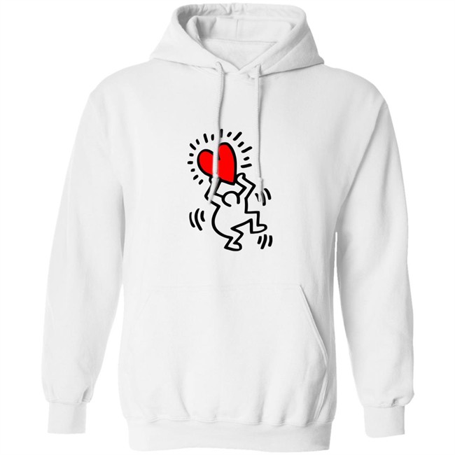 Keith Haring Pop Shop Figure Holding A Heart T Shirt Figure Holding A Heart Keith Haring Pop Shop White Shirt Keith Haring Pop Shop Figure Holding A Heart T Shirt Figure Holding A Heart Keith Haring Pop Shop White Shirt