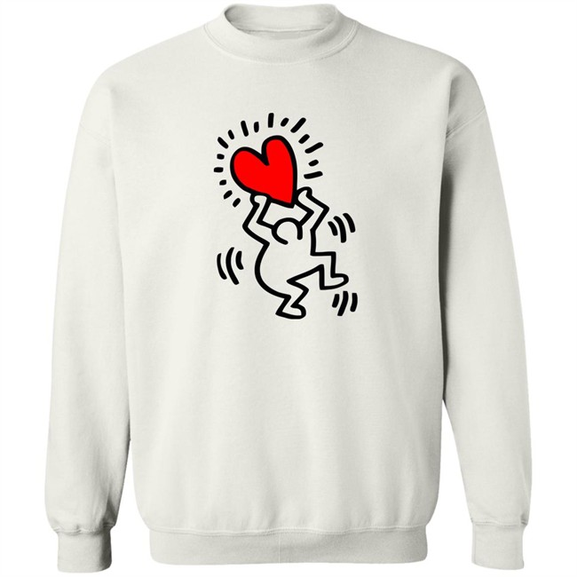 Keith Haring Pop Shop Figure Holding A Heart T Shirt Figure Holding A Heart Keith Haring Pop Shop White Shirt Keith Haring Pop Shop Figure Holding A Heart T Shirt Figure Holding A Heart Keith Haring Pop Shop White Shirt