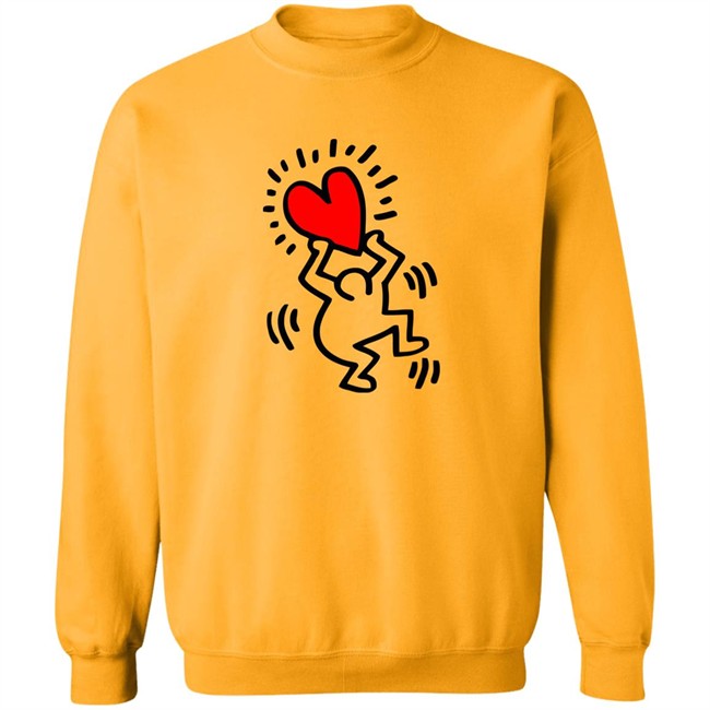 Keith Haring Pop Shop Figure Holding A Heart T Shirt Figure Holding A Heart Keith Haring Pop Shop White Shirt Keith Haring Pop Shop Figure Holding A Heart T Shirt Figure Holding A Heart Keith Haring Pop Shop White Shirt