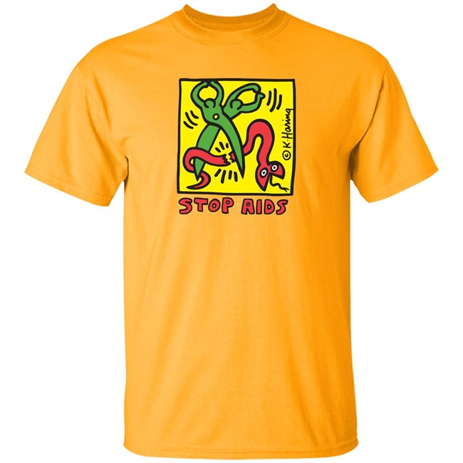 Keith Haring Pop Shop Stop Aids T Shirt Stop Aids Keith Haring Pop Shop White Shirts Keith Haring Pop Shop Stop Aids T Shirt Stop Aids Keith Haring Pop Shop White Shirts
