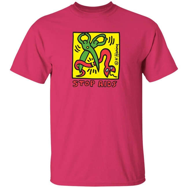 Keith Haring Pop Shop Stop Aids T Shirt Stop Aids Keith Haring Pop Shop White Shirts Keith Haring Pop Shop Stop Aids T Shirt Stop Aids Keith Haring Pop Shop White Shirts