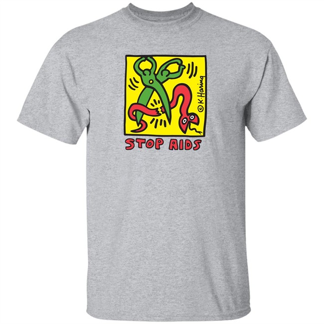 Keith Haring Pop Shop Stop Aids T Shirt Stop Aids Keith Haring Pop Shop White Shirts Keith Haring Pop Shop Stop Aids T Shirt Stop Aids Keith Haring Pop Shop White Shirts