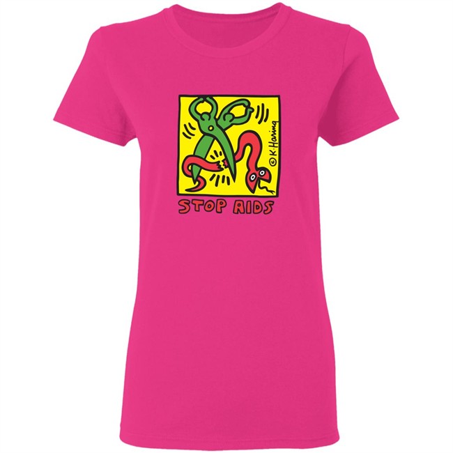 Keith Haring Pop Shop Stop Aids T Shirt Stop Aids Keith Haring Pop Shop White Shirts Keith Haring Pop Shop Stop Aids T Shirt Stop Aids Keith Haring Pop Shop White Shirts