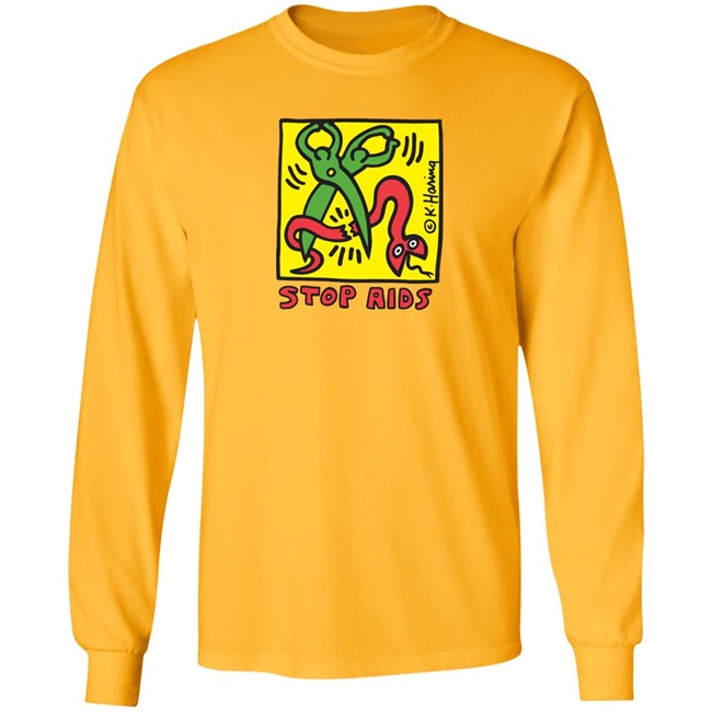 Keith Haring Pop Shop Stop Aids T Shirt Stop Aids Keith Haring Pop Shop White Shirts Keith Haring Pop Shop Stop Aids T Shirt Stop Aids Keith Haring Pop Shop White Shirts