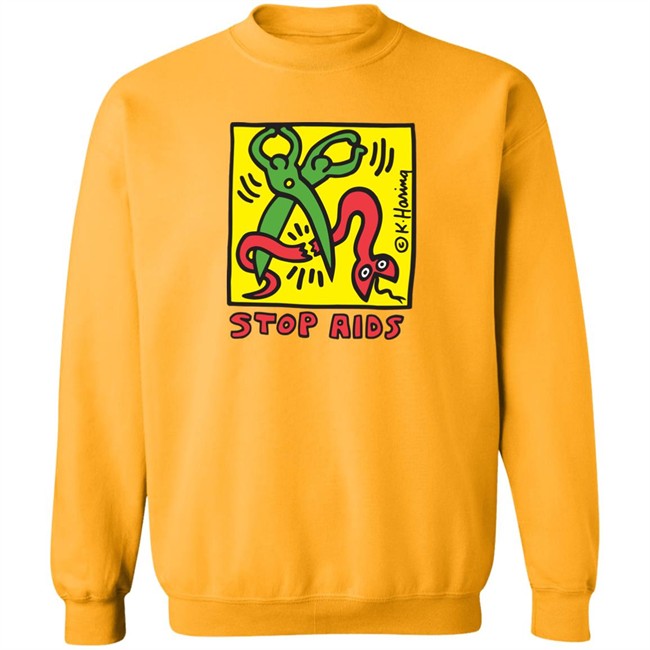 Keith Haring Pop Shop Stop Aids T Shirt Stop Aids Keith Haring Pop Shop White Shirts Keith Haring Pop Shop Stop Aids T Shirt Stop Aids Keith Haring Pop Shop White Shirts